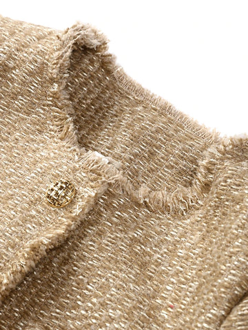 Stéphanie | Elegantná bunda s okrúhlym výstrihom