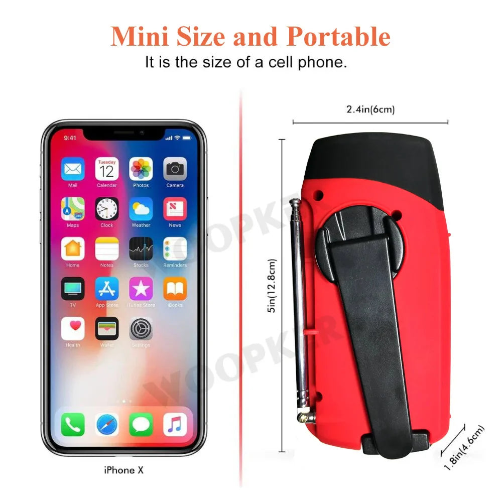 Devako Hiking - Núdzový Dynox s baterkou, rádiom a powerbankou