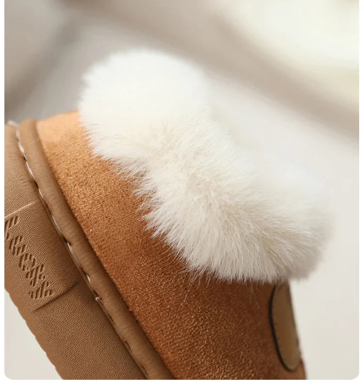 Zwarte Winter Kinderlaarzen met Pluche Voering en Antislipzool voor Meisjes 1-8 Jaar 3