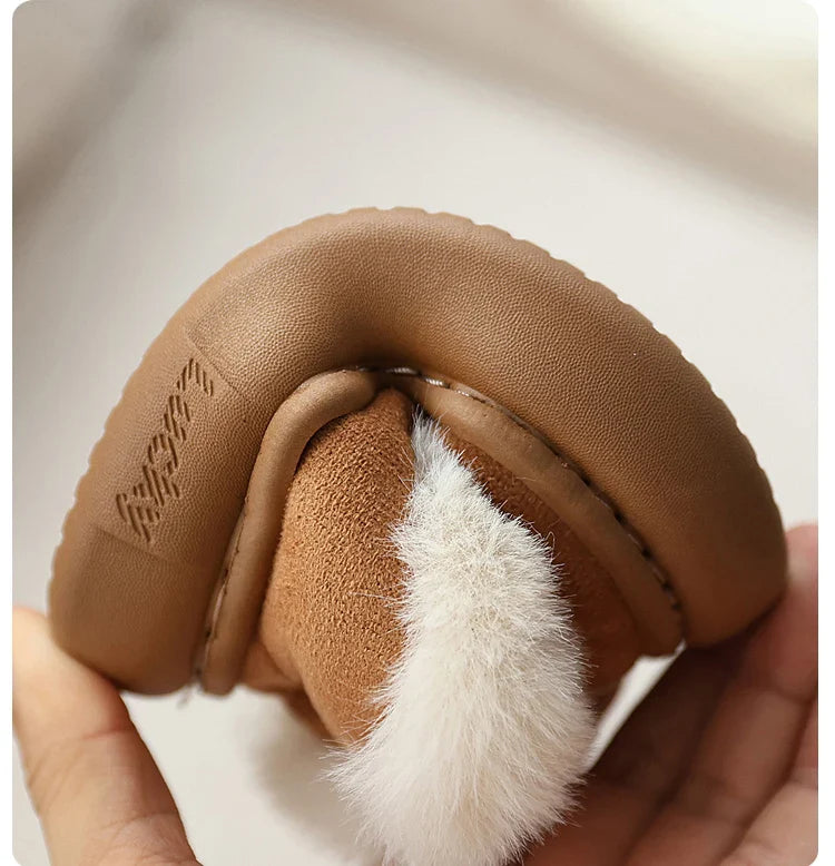 Zwarte Winter Kinderlaarzen met Pluche Voering en Antislipzool voor Meisjes 1-8 Jaar 5