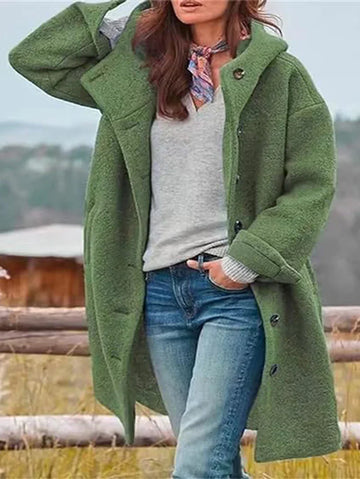 Virginie| Wolljacke mit Kapuze