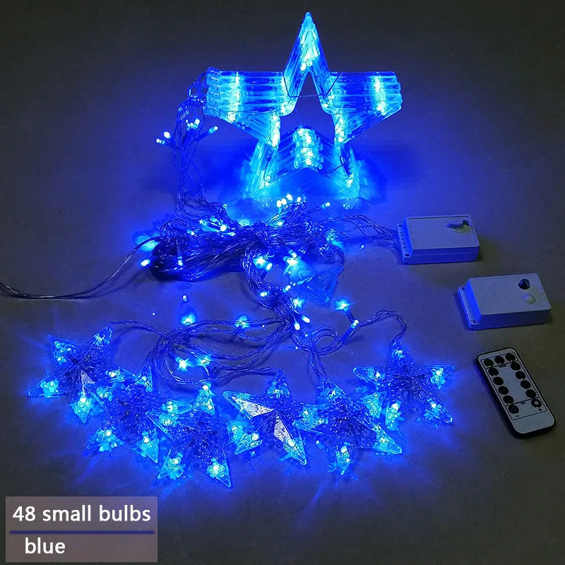 LumiStar – LED reťaz svetiel hviezdy závesné osvetlenie Vianoce