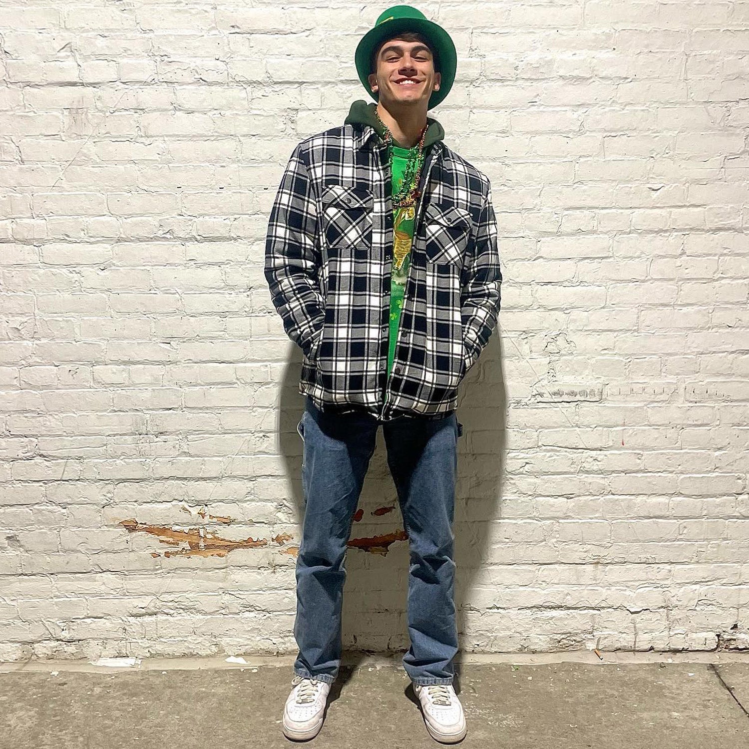 NordHem | Herre flannel-skjortejakke med quiltet foer og lommer