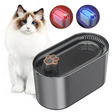 Devako Pet Ultra-leiser Wasserspender mit LED-Beleuchtung Wasserfontäne