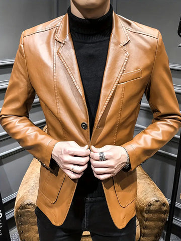 Stylish leather jacket for men - Wick