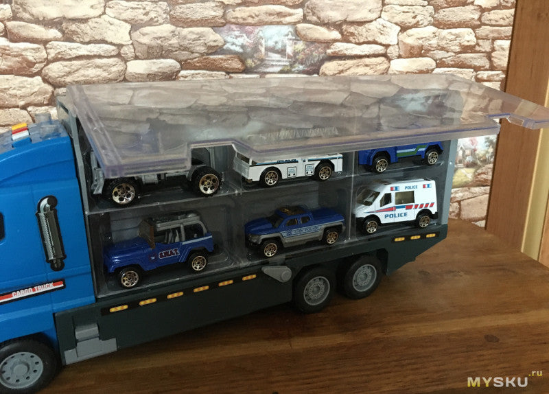 BuildMaster – stavebná hračka vozík sada s sklápacím vozíkom, žeriavom a rýpadlom