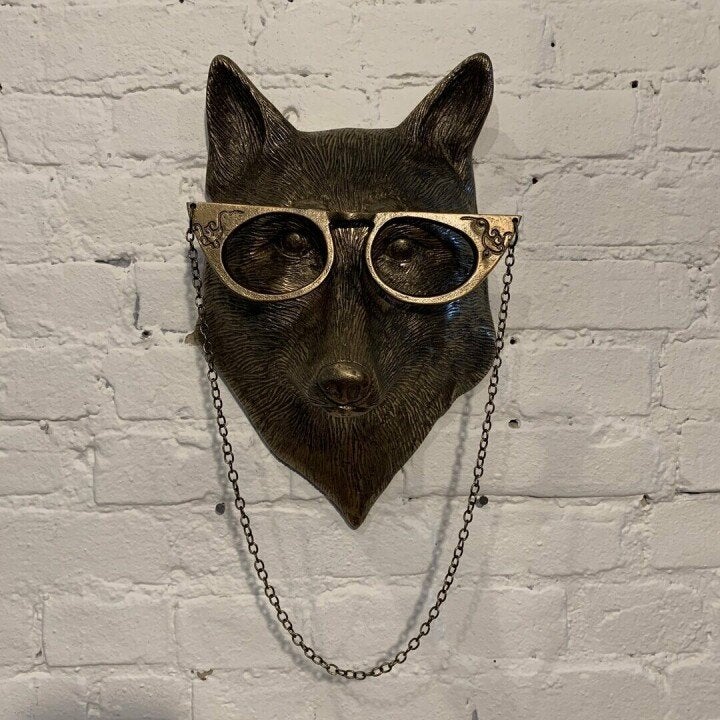 WallCritters – Hravo zvieracia nástenná dekorácia s hlavou zvieraťa – Ručne maľovaný dizajn z živice