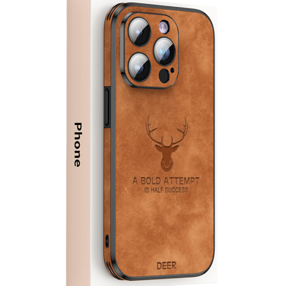 Deer – kožené pouzdro na iPhone, nárazuvzdorné a elegantní – ideální pro každodenní použití a kancelář