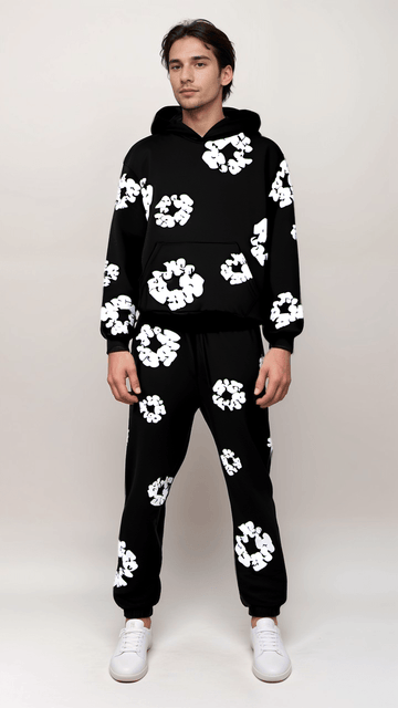 Danny | Tuta da allenamento da uomo alla moda con fiori con stile