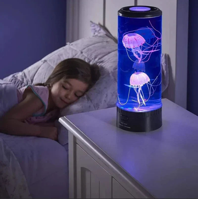 OceanGlow LED medúzová lávová lampa – upokojujúce farby stretávajú hypnotizujúci pohyb