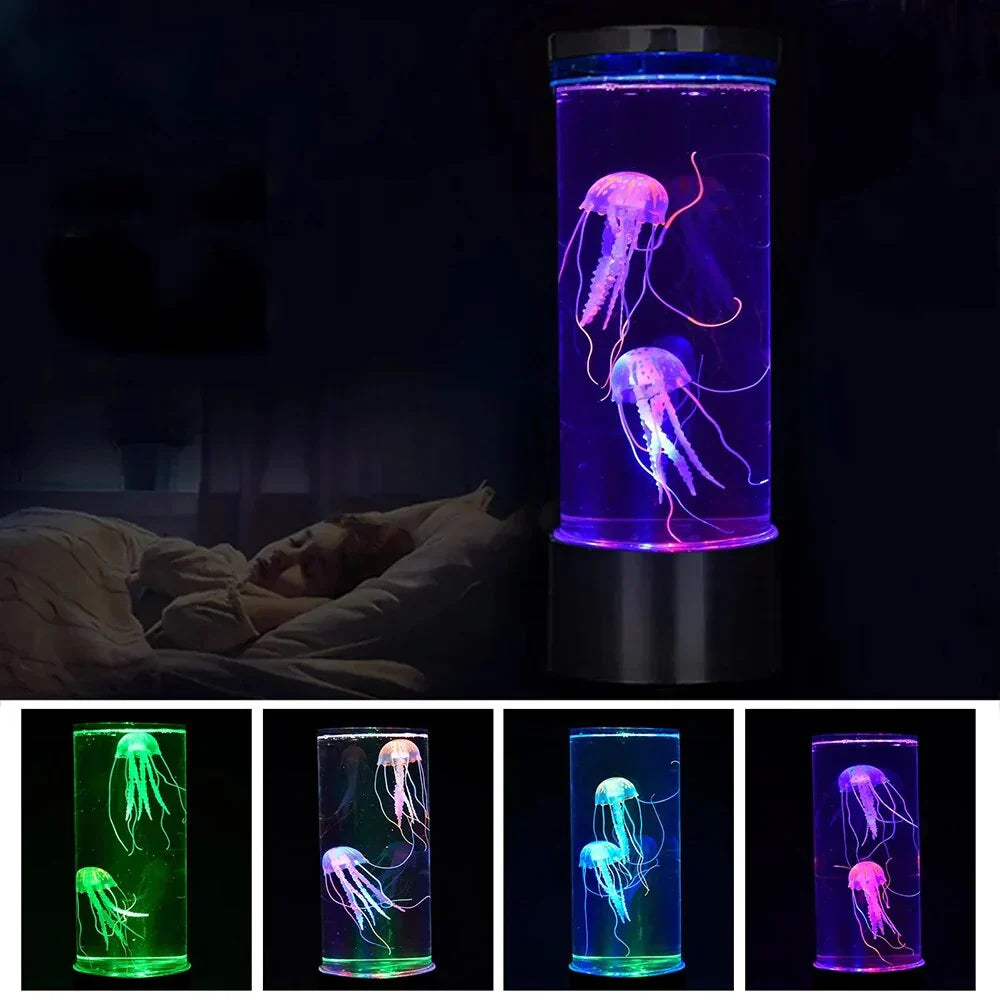 OceanGlow LED medúzová lávová lampa – upokojujúce farby stretávajú hypnotizujúci pohyb