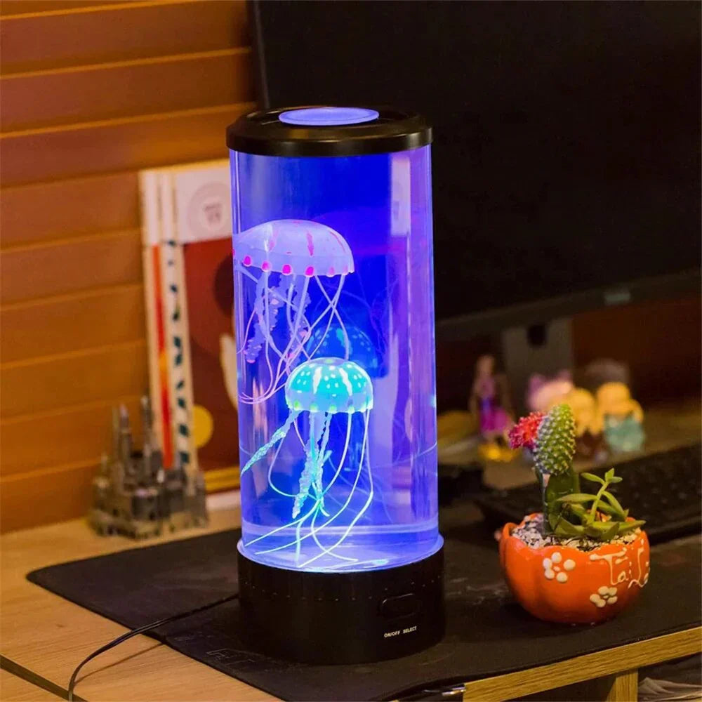 OceanGlow LED medúzová lávová lampa – upokojujúce farby stretávajú hypnotizujúci pohyb