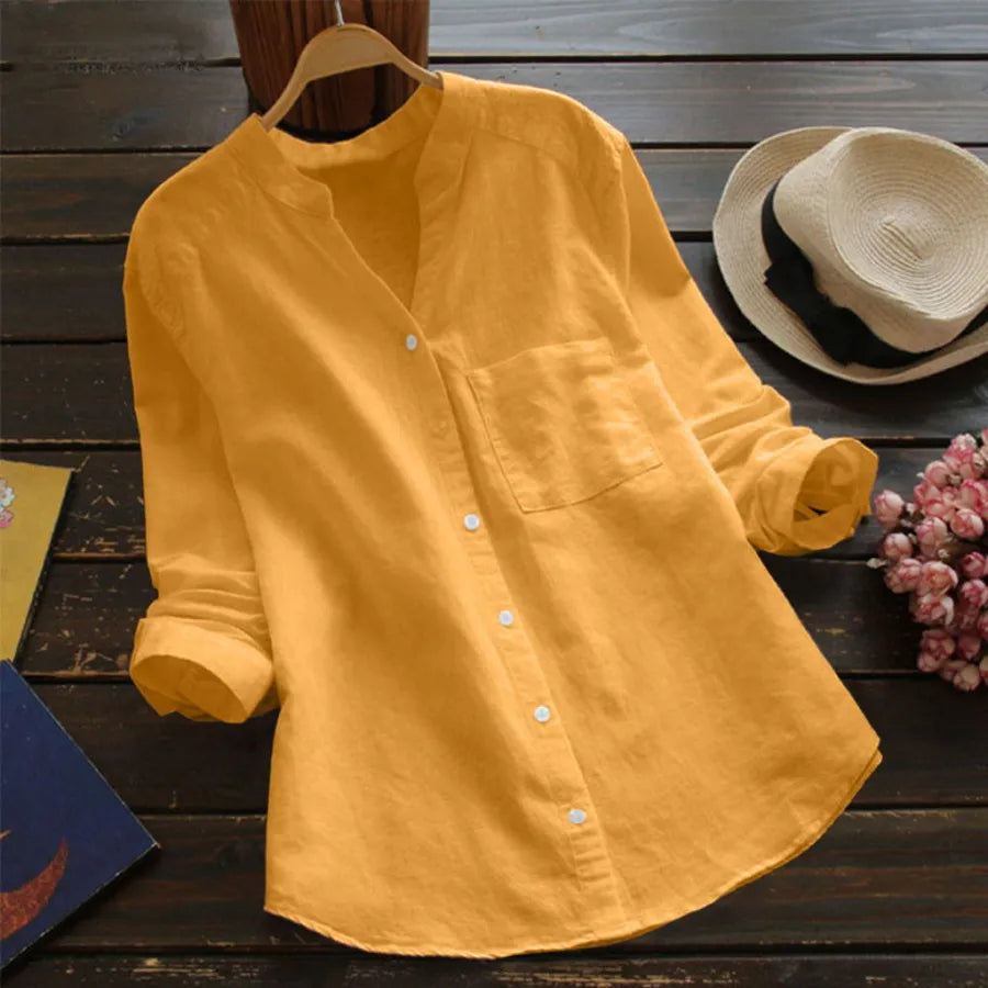 Camicia Devako in misto lino-cotone di Devako Flynn
