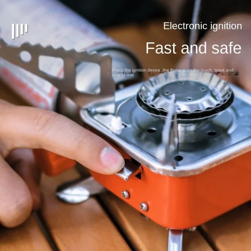 Prenosný kempingový varič – Ľahký, kompaktný a perfektný na vonkajšie použitie