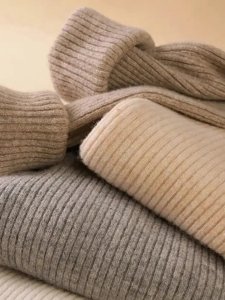 Heliar Pull à col roulé en cachemire pour femmes | Sweat-shirt doux et élégant pour l'hiver