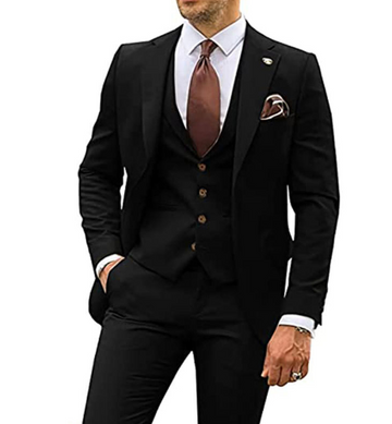 Christopher – 3-delt herredragt med blazer, vest og slim fit bukser