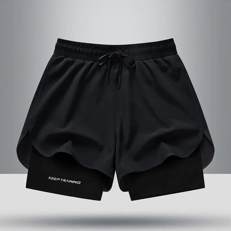 Pantaloncini sportivi in seta ghiaccio da uomo: leggeri e traspiranti per allenamenti estivi