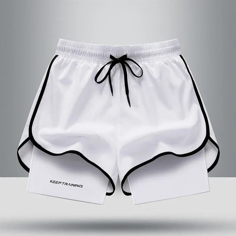 Pantaloncini sportivi in seta ghiaccio da uomo: leggeri e traspiranti per allenamenti estivi