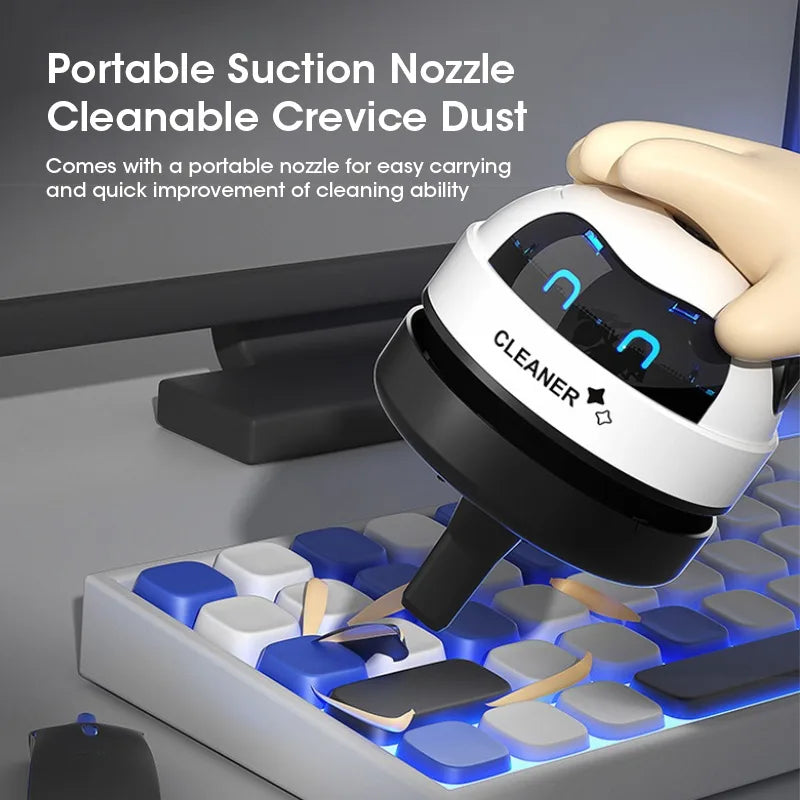 Malý robotický stolový vysávač – čistý stôl raz-dva