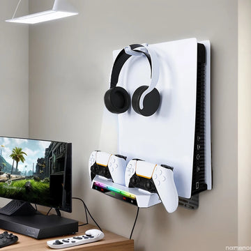 GameMount – Wandhalterung für Konsole mit RGB & Kabelmanagement | Kühlung & Ordnung fürs Gaming-Setup