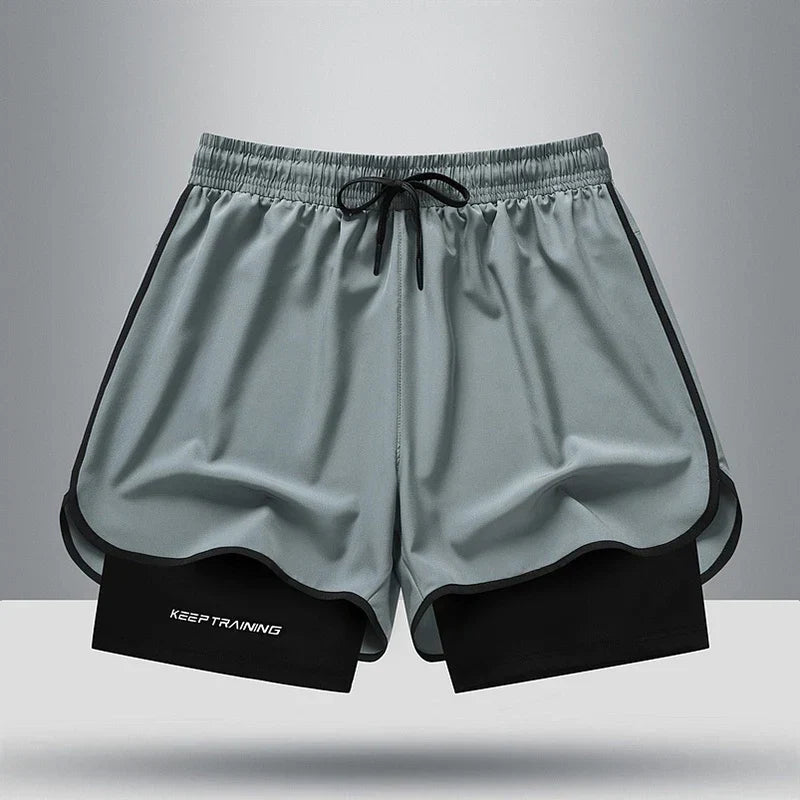 Pantaloncini sportivi in seta ghiaccio da uomo: leggeri e traspiranti per allenamenti estivi