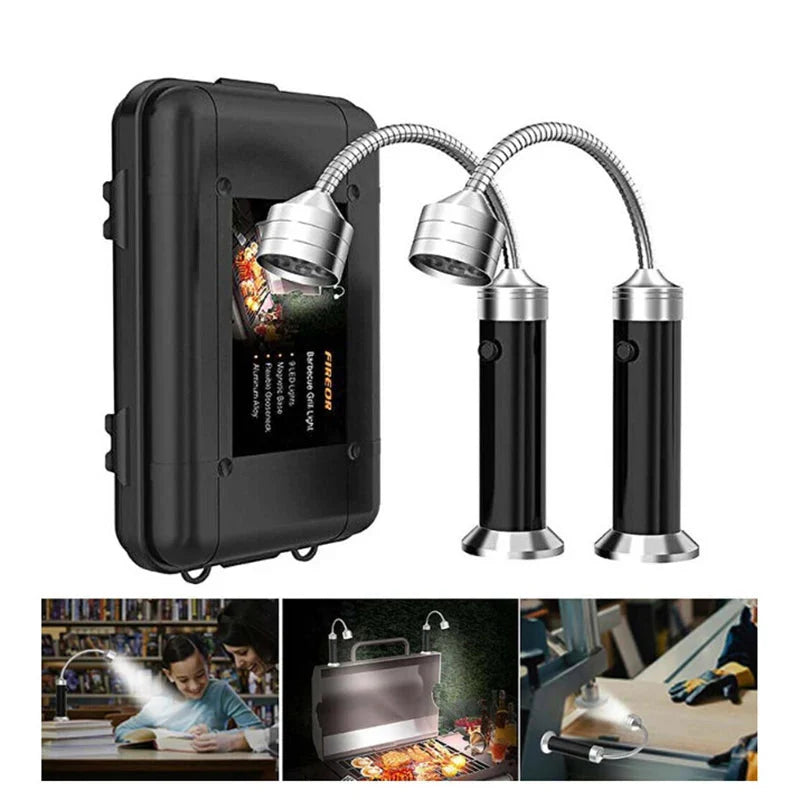 Magnetická grilovacia lampa – Perfektné osvetlenie pre nočné grilovanie