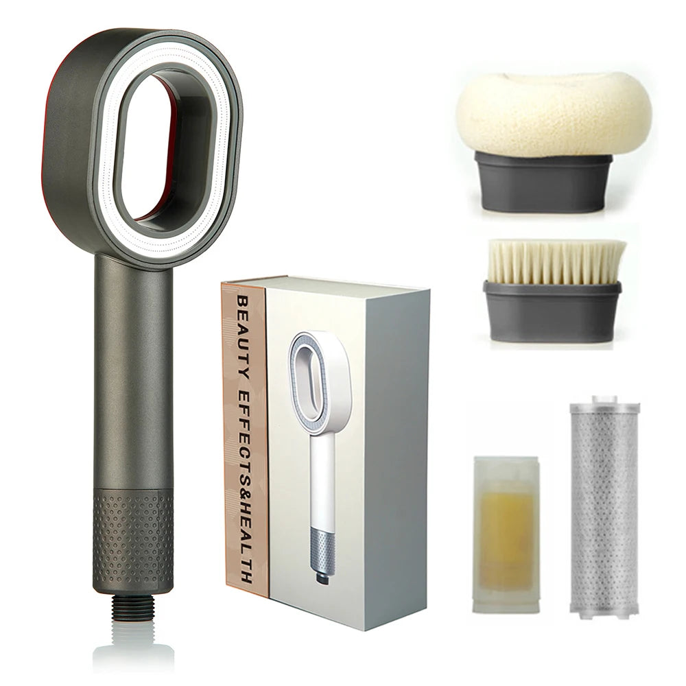 HydroBloom – sprchová hlavice s vodním filtrem a vitamínem C | šetrná k pokožce a úsporná na vodu