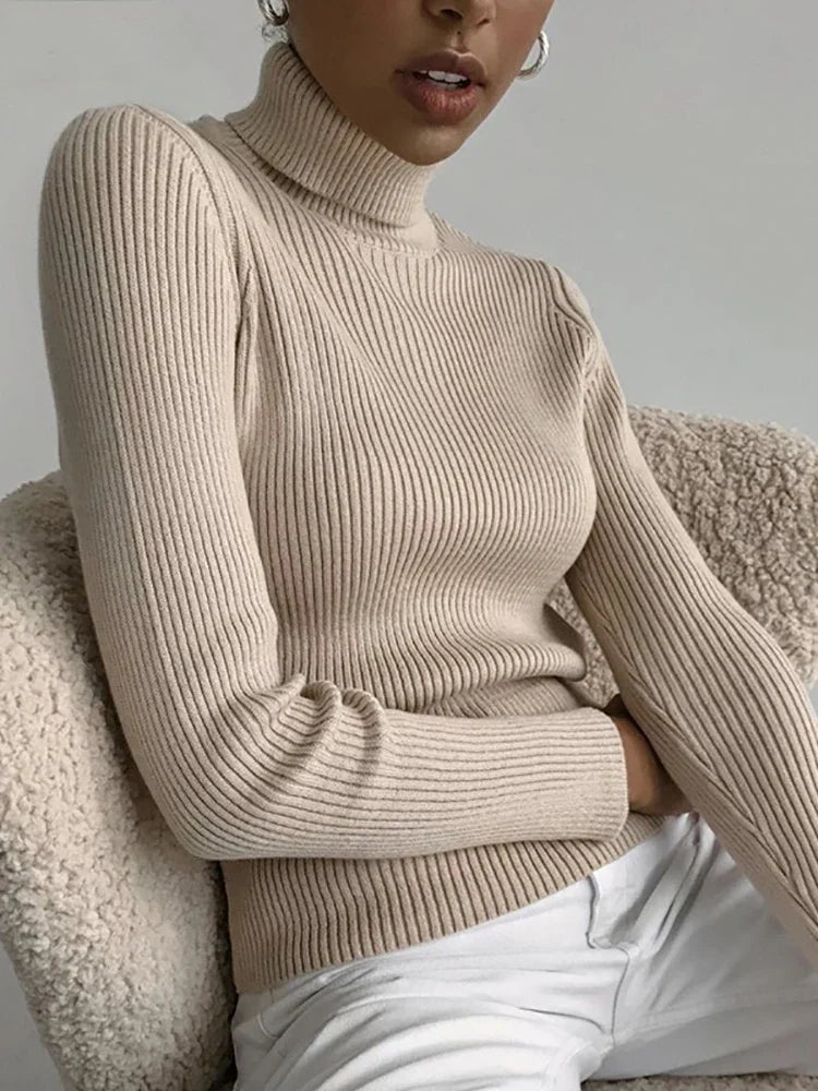 Heliar Pull à col roulé en cachemire pour femmes | Sweat-shirt doux et élégant pour l'hiver