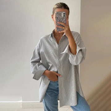 Luxe Gestreifter Damen Cardigan | Stilvolle und Bequeme Kleidung