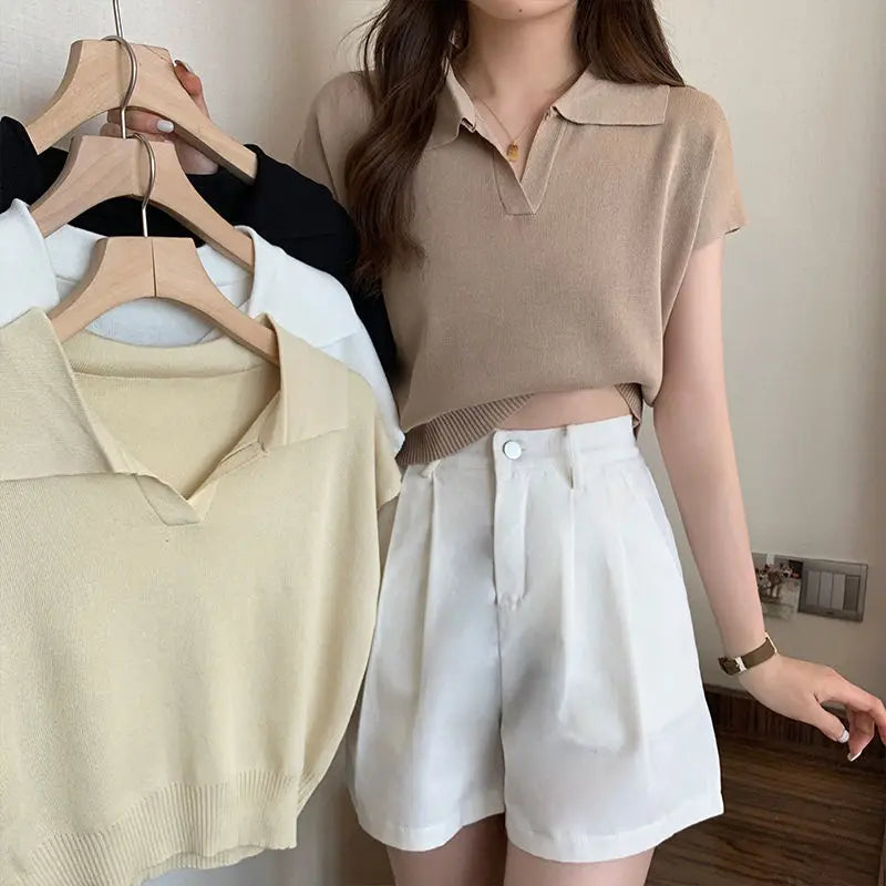 Blusa polo estiva casual | Abbigliamento comodo e alla moda per donna