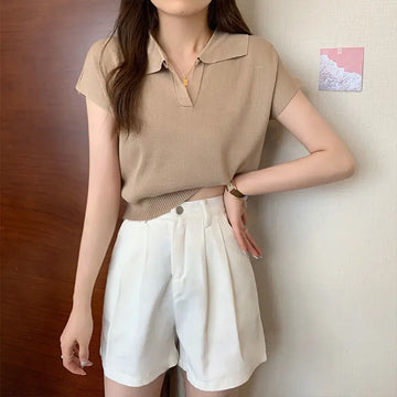 Blusa polo estiva casual | Abbigliamento comodo e alla moda per donna