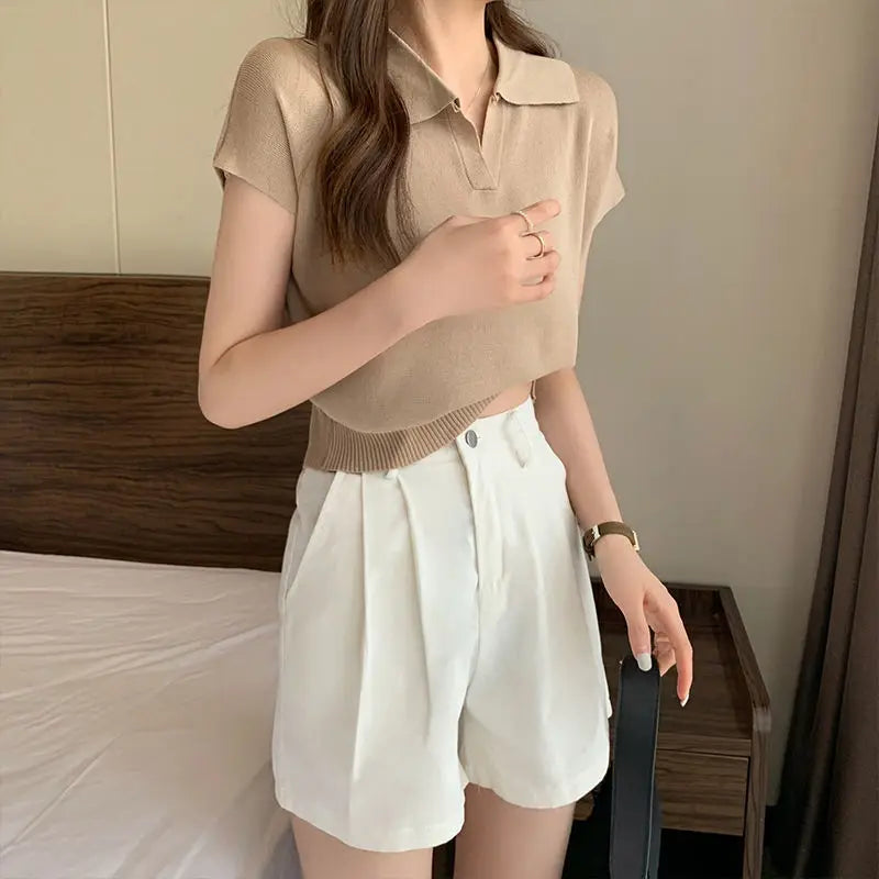 Blusa polo estiva casual | Abbigliamento comodo e alla moda per donna