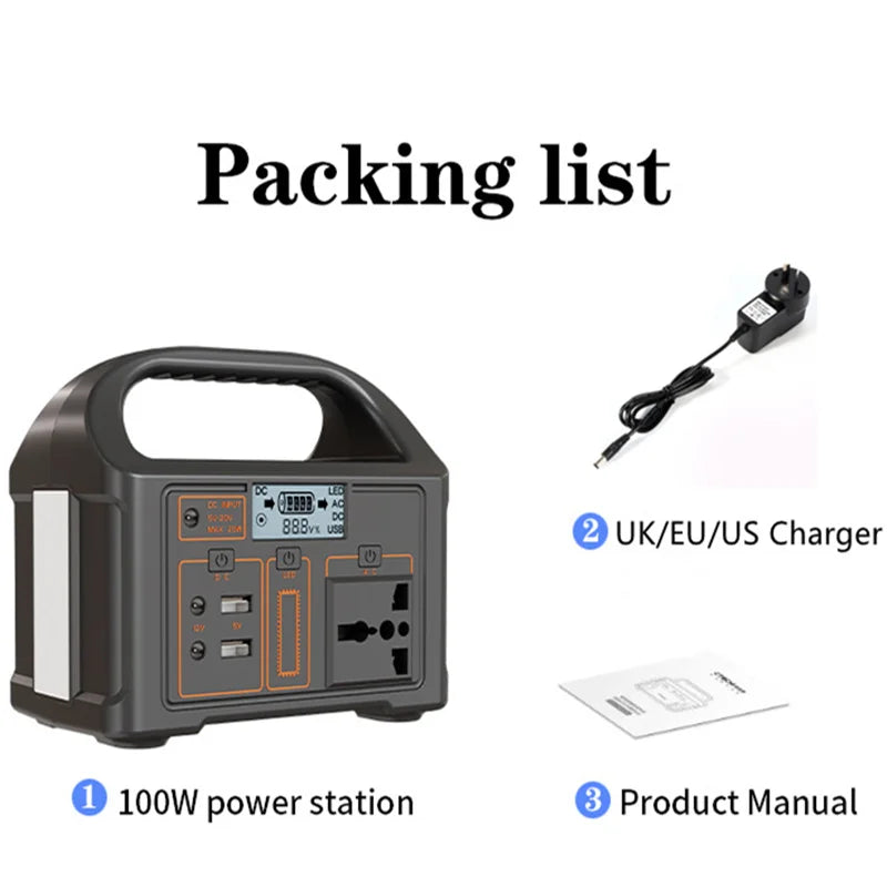 Voltaro – Prenosná solárna napájacia stanica 100W | 24000mAh na kempovanie a núdzové situácie