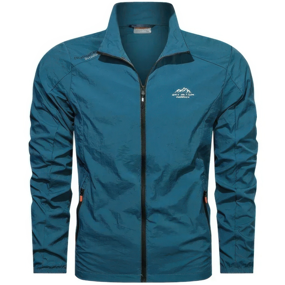 Devako North herre UV-beskyttelse vindjakke med lynlås til sommeren