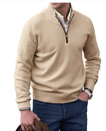 Lennard I maglione da uomo con cerniera – elegante e comodo