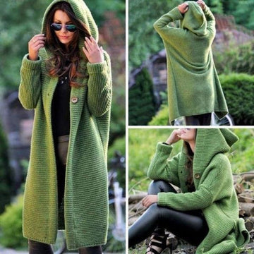 Lange Strickjacke für Frauen - Asseni