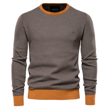 Modischer Pullover mit farblich abgesetztem Saum - Killian