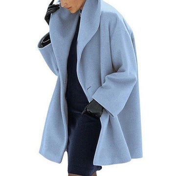 Nidia Jacket - Elegante Wolljacke mit breitem Kragen für Frauen