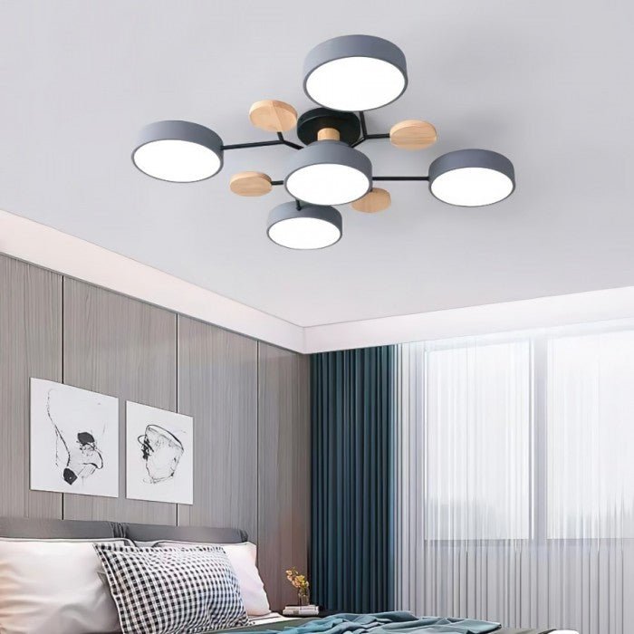 Skandinávské stropní svítidlo – Rozvětvený design, stylové a udržitelné s LED technologií
