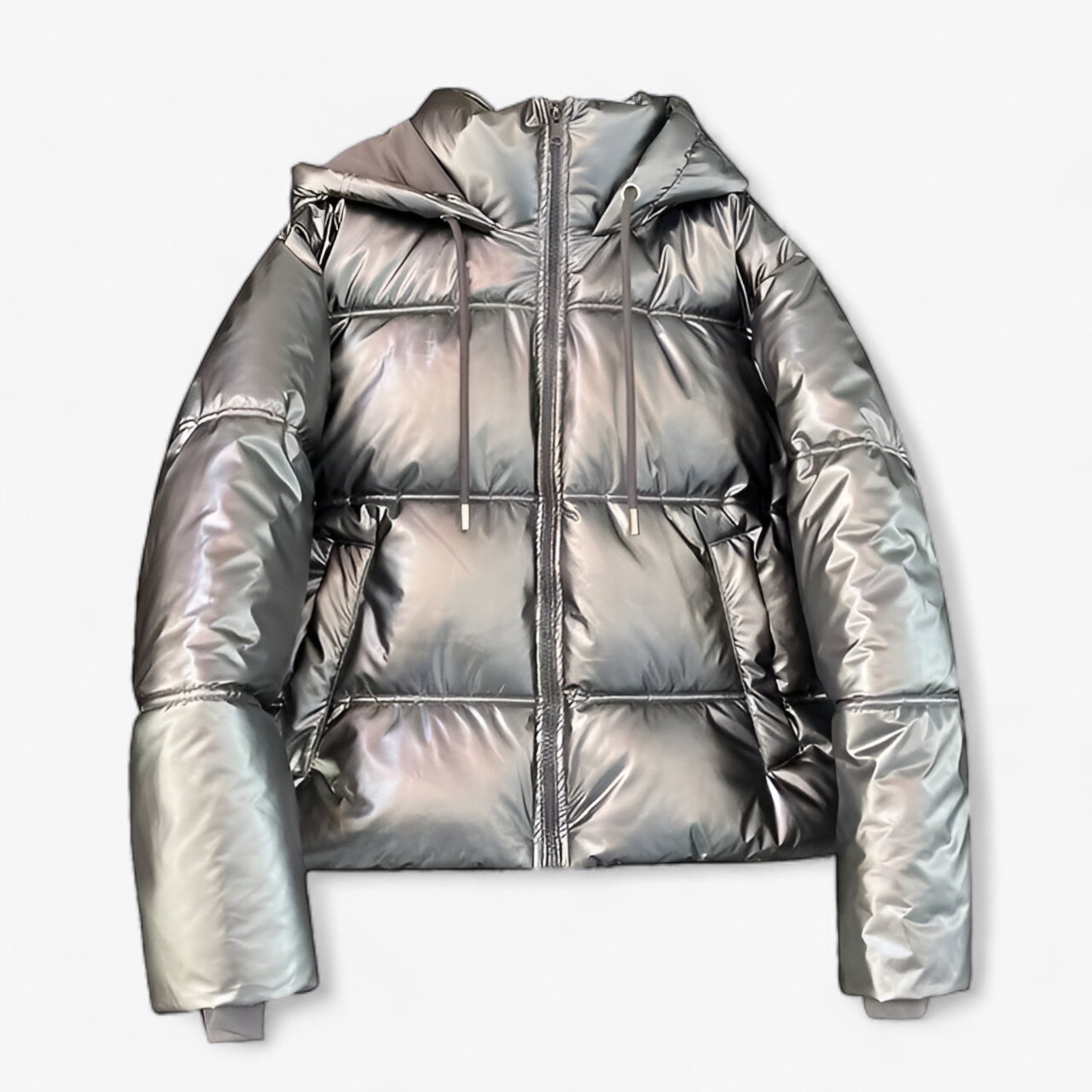 Elegant vinterfrakke - anorak med hætte til kolde dage