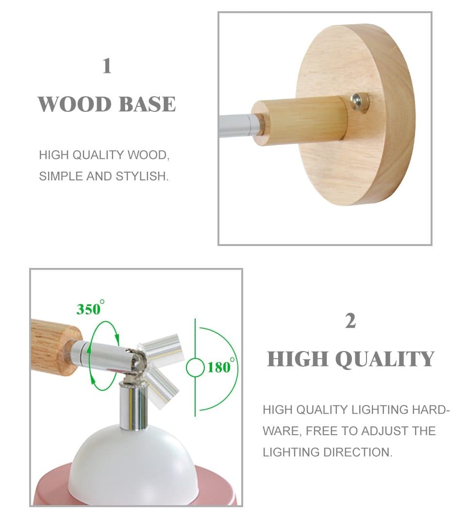 Otáčateľné Collin nástenné svietidlo s reťazovým spínačom