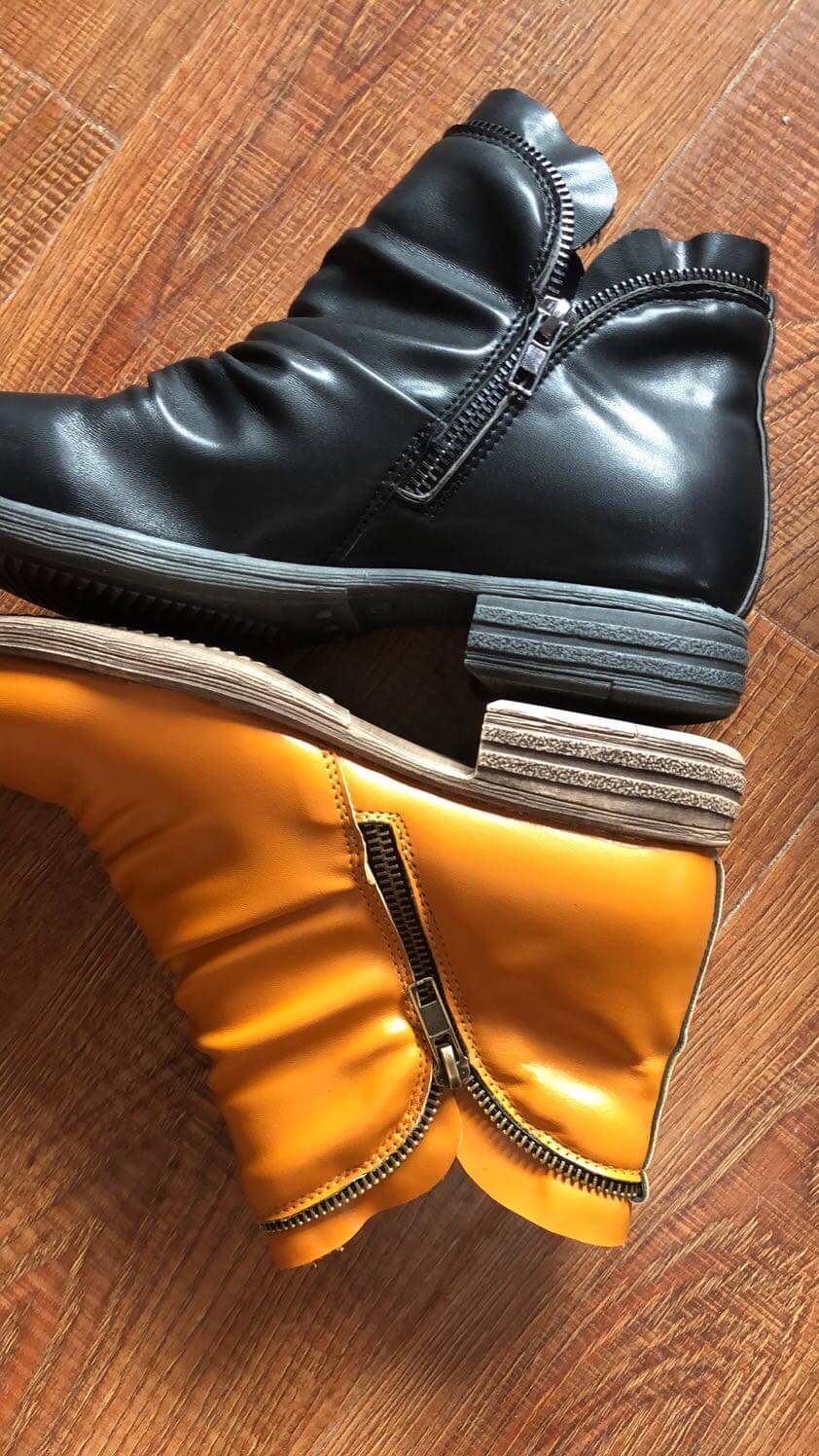 Dámske čižmy so zipsom - Rene