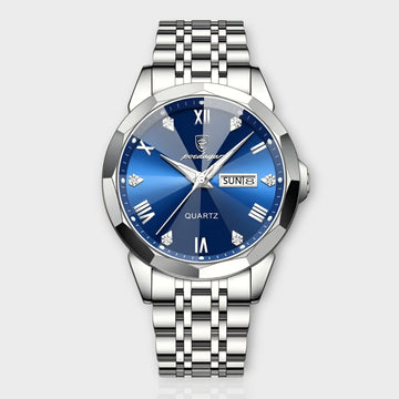 Rhombus – Luxus-Automatikuhr für Herren mit Saphirglas & Lederarmband