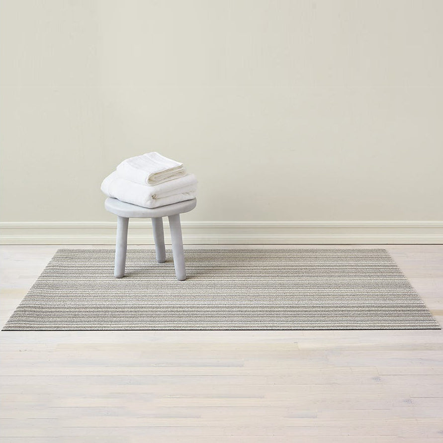 Tapis shag à rayures fines pour intérieur/extérieur