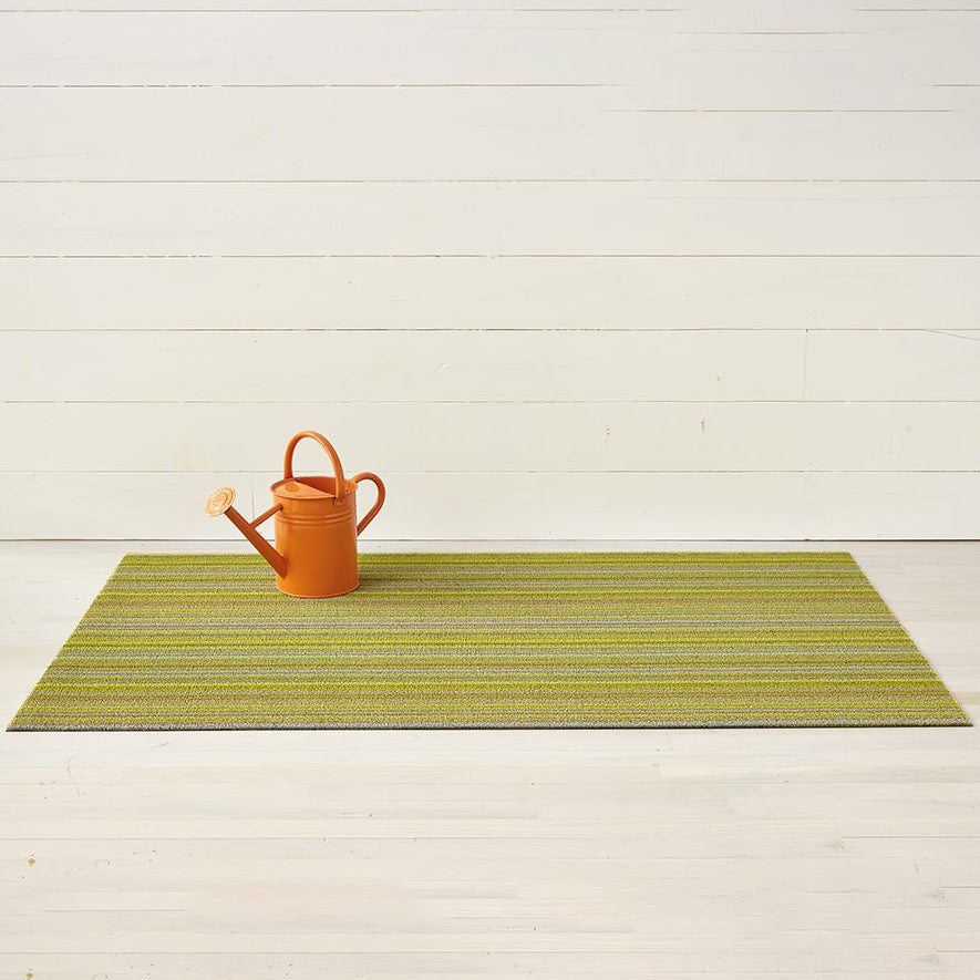 Tapis shag à rayures fines pour intérieur/extérieur