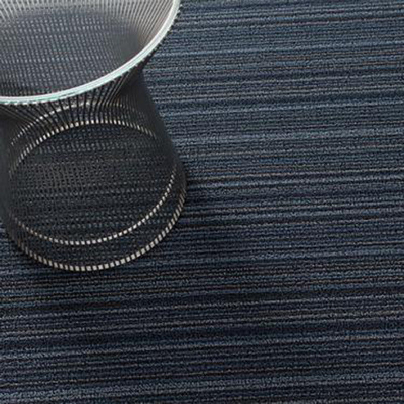 Tapis shag à rayures fines pour intérieur/extérieur