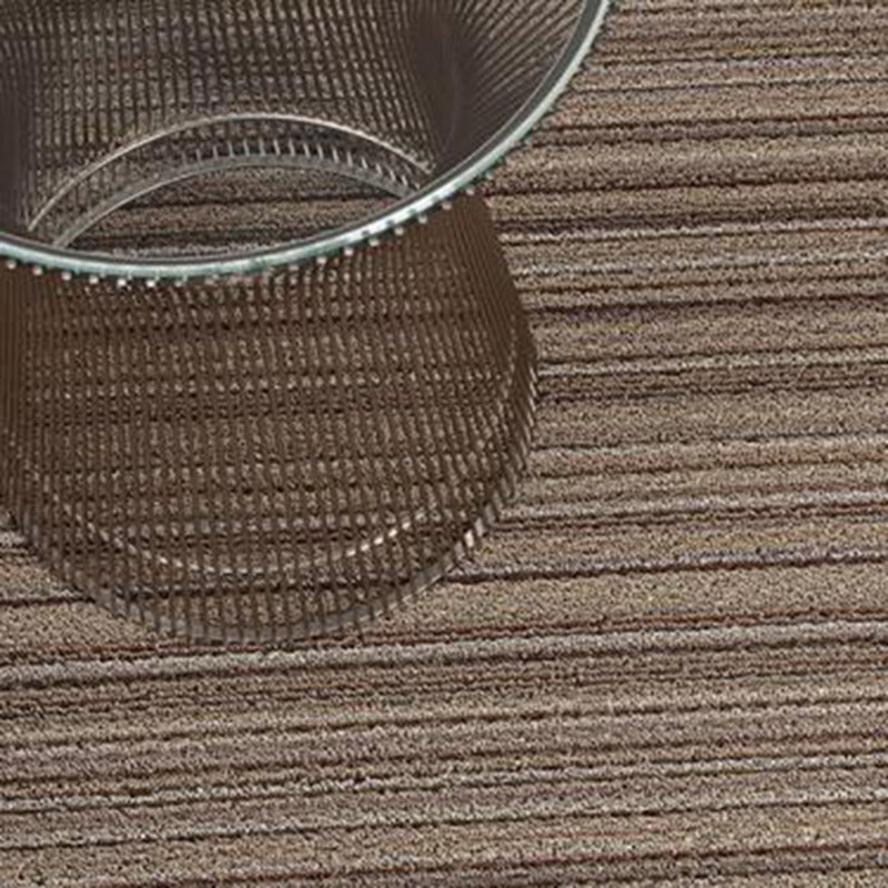 Tapis shag à rayures fines pour intérieur/extérieur