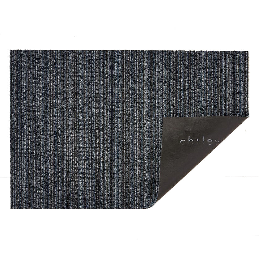 Tapis shag à rayures fines pour intérieur/extérieur