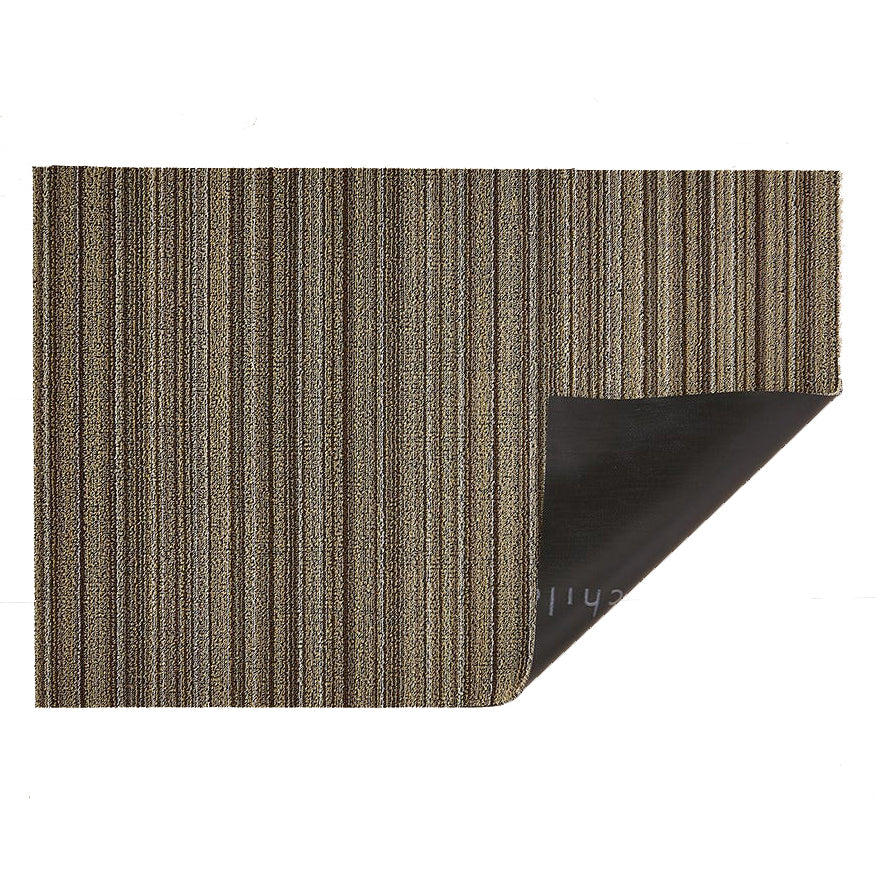 Tapis shag à rayures fines pour intérieur/extérieur