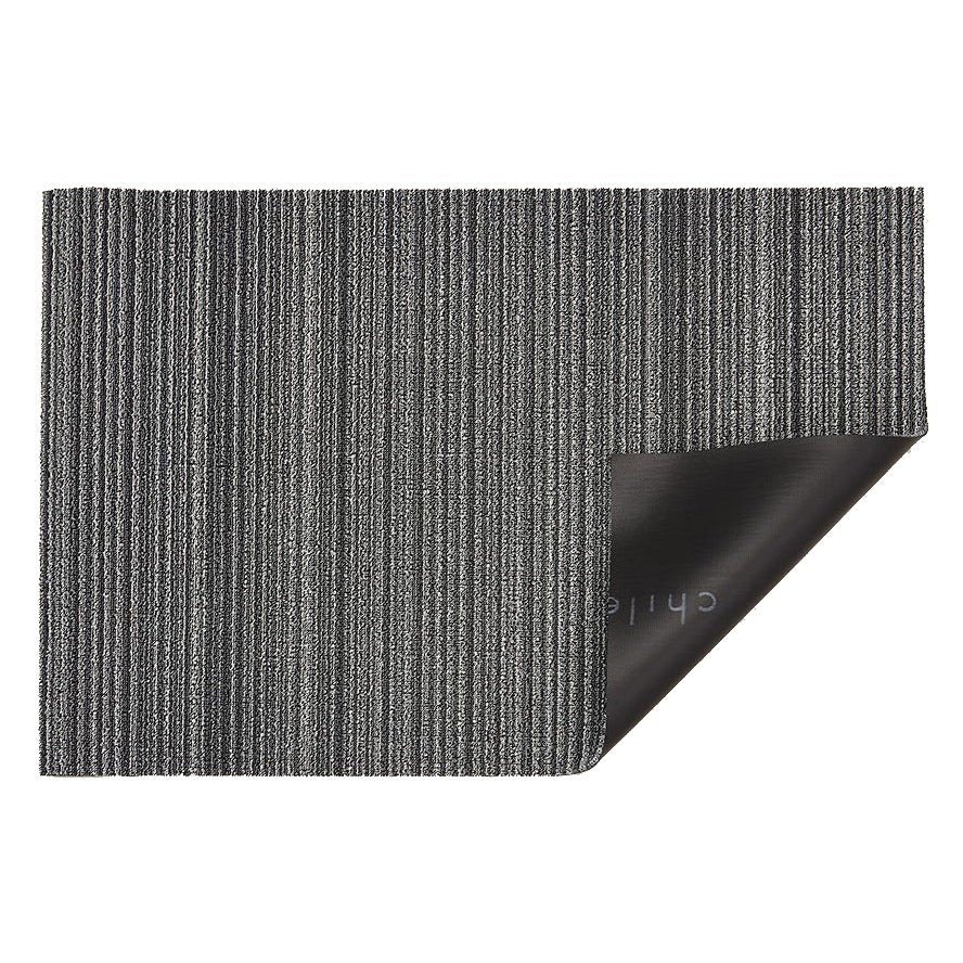 Tapis shag à rayures fines pour intérieur/extérieur